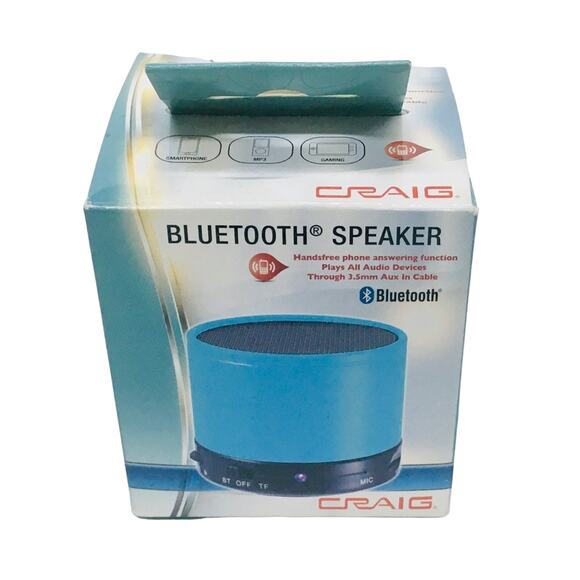 CRAIG CMA3568BL Portable Speaker with Bluetooth, Blue - Picture 3 of 7